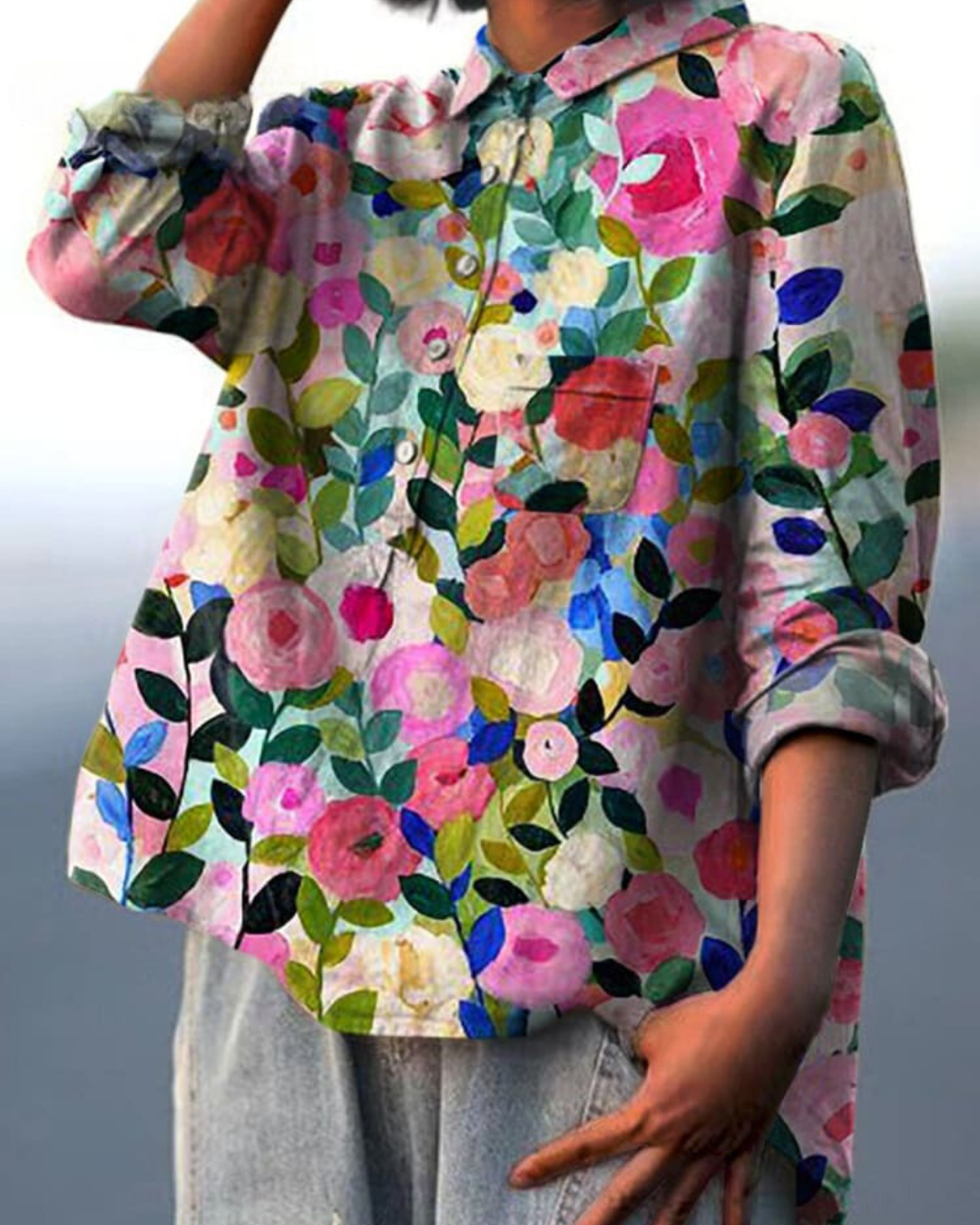 Diana | Blouse with floral print