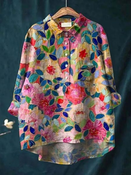 Diana | Blouse with floral print