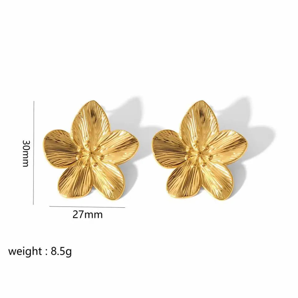 18K Gold Plated Butterfly Earrings