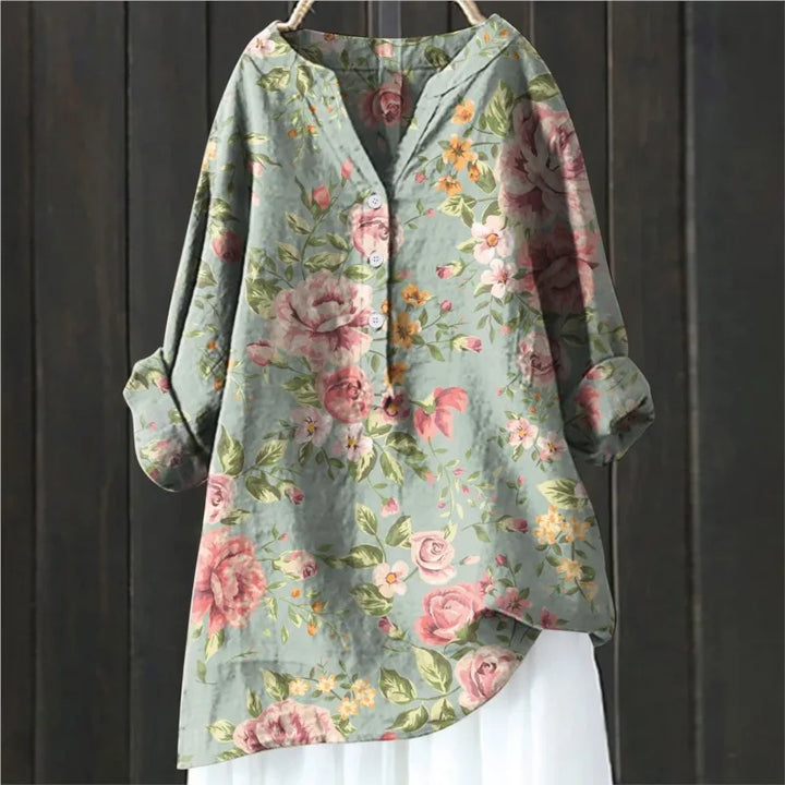 Marlowe | Chic Blouse with Floral Accents