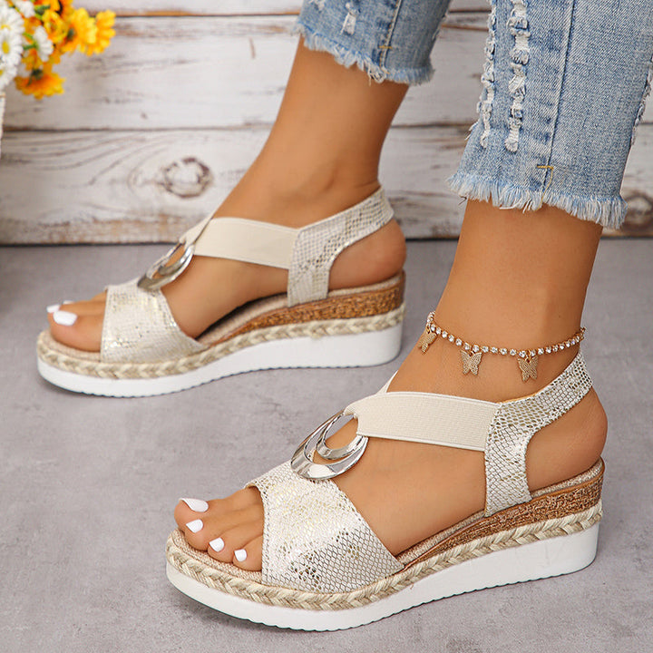 Giorgia | Summer Wedge Sandals - Stylish And Comfortable