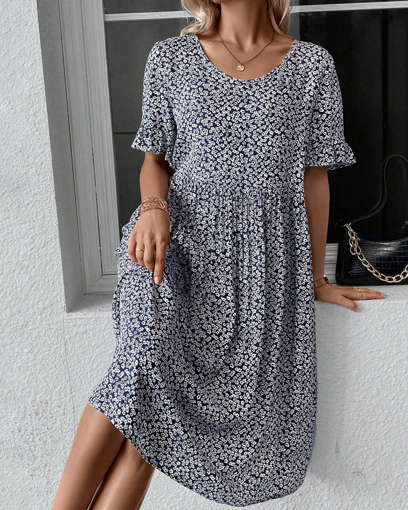 Fleur | Elegant Floral Midi Dress