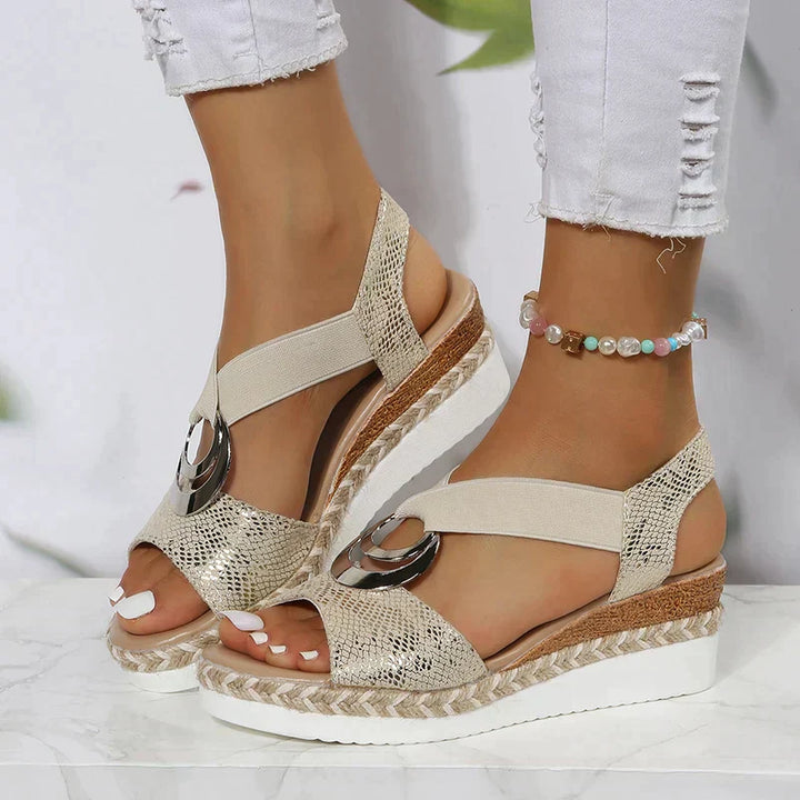 Sanne | Comfortable Sandals With Wedge Heel