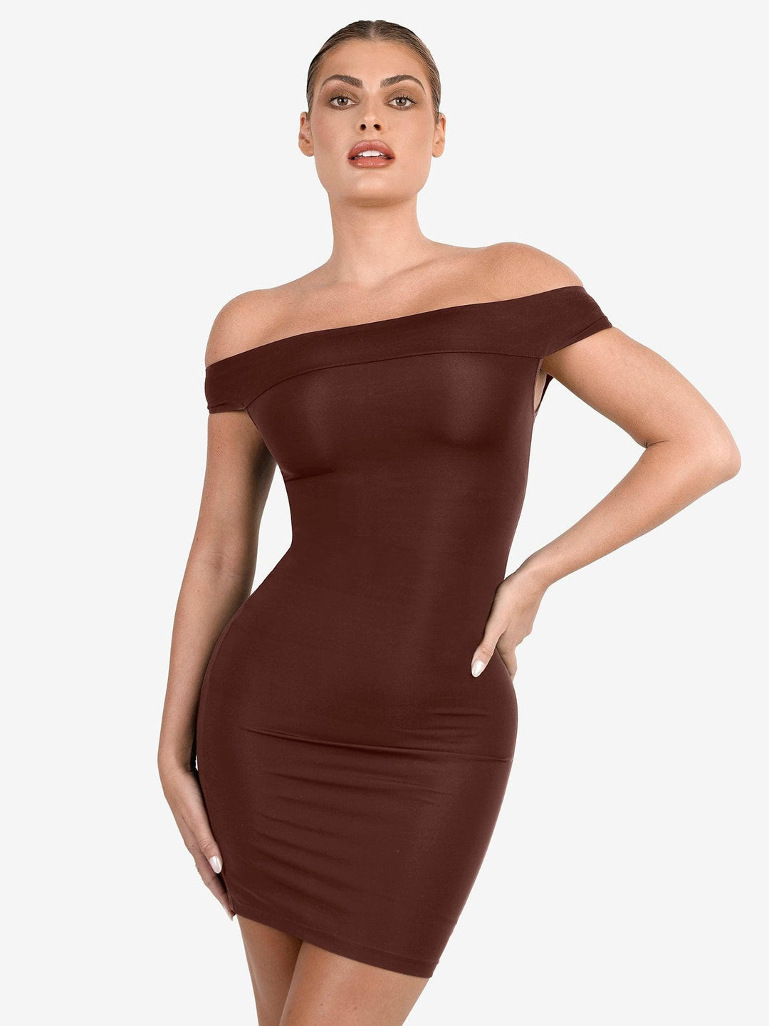 ARIA | Shapewear Crew Neck Midi Dress