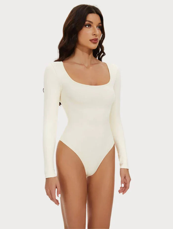 Long Sleeve Thong Bodysuit