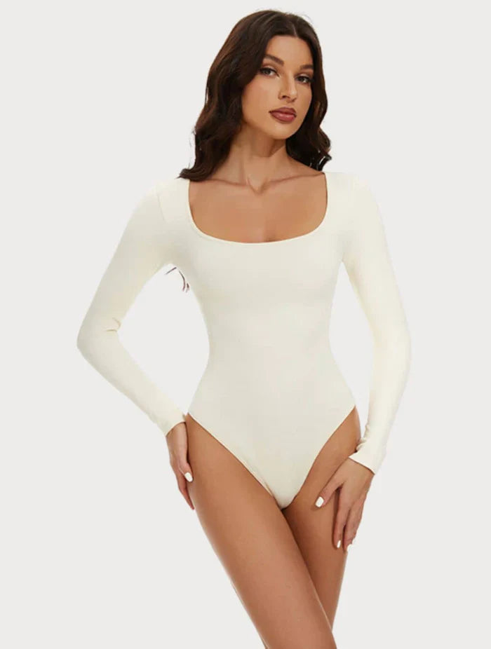 Long Sleeve Thong Bodysuit