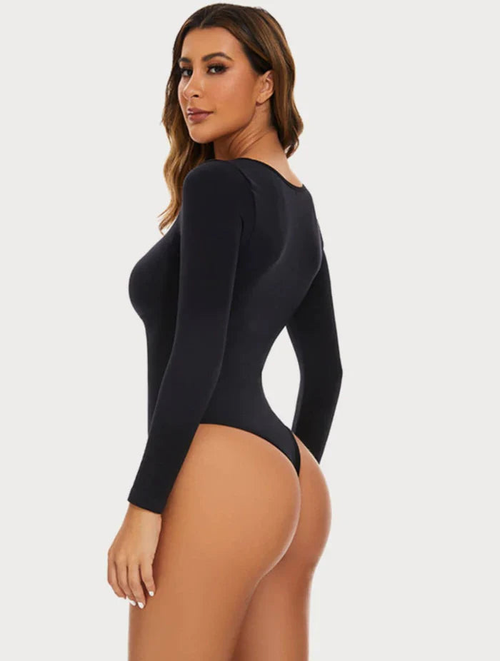 Long Sleeve Thong Bodysuit